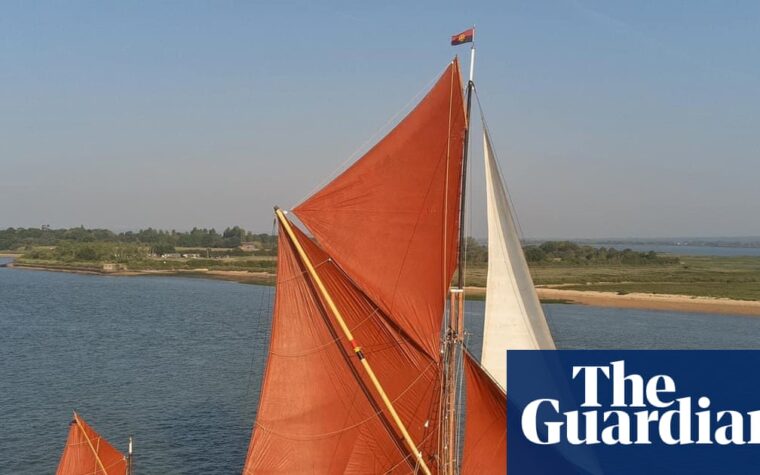 sailing on a Thames barge offers a sense of presence