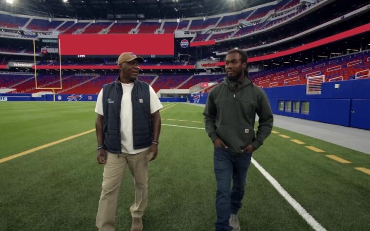 Carhartt partners with NFL at Highmark Stadium construction