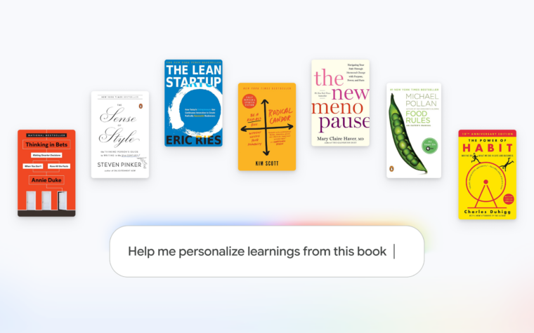 Google AI app adds book interaction feature