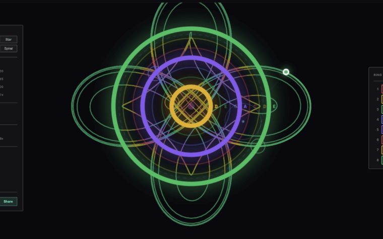 Musical Spirograph creates browser-based doodle compositions