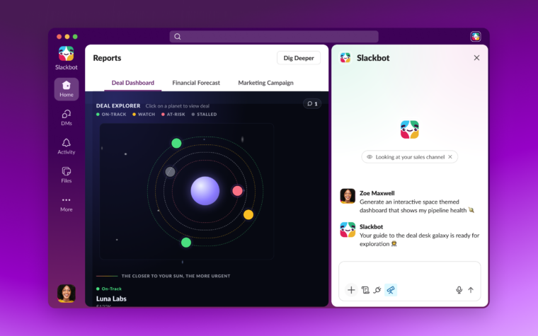Slack introduces interactive charts and reports feature