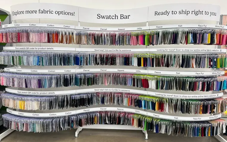 Fabric now available in 90% of Michaels stores