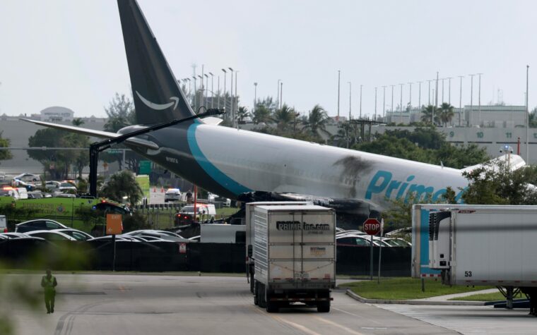 Amazon cargo plane crashes at Miami airport