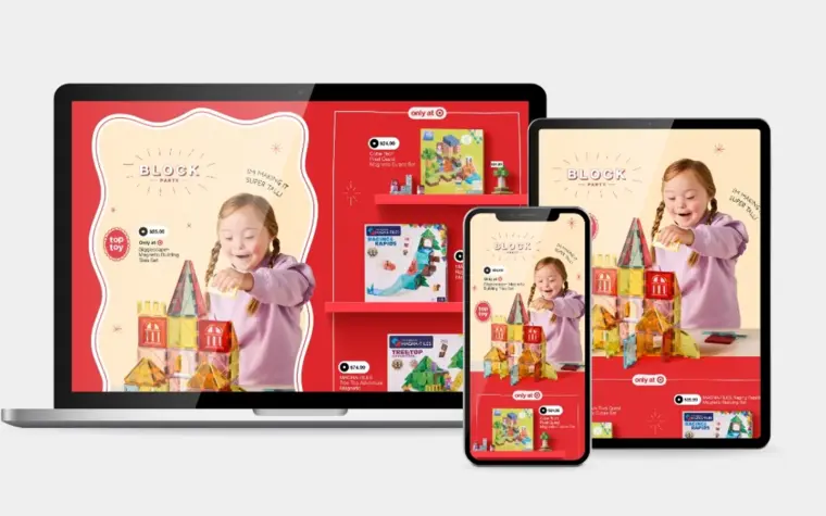 Target’s digital holiday catalogue includes toys and handwritten wish list feature